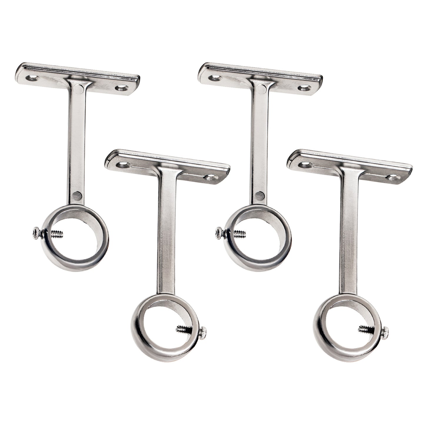 Heavy Duty Ceiling Bracket for Curtain Rod (Silver)