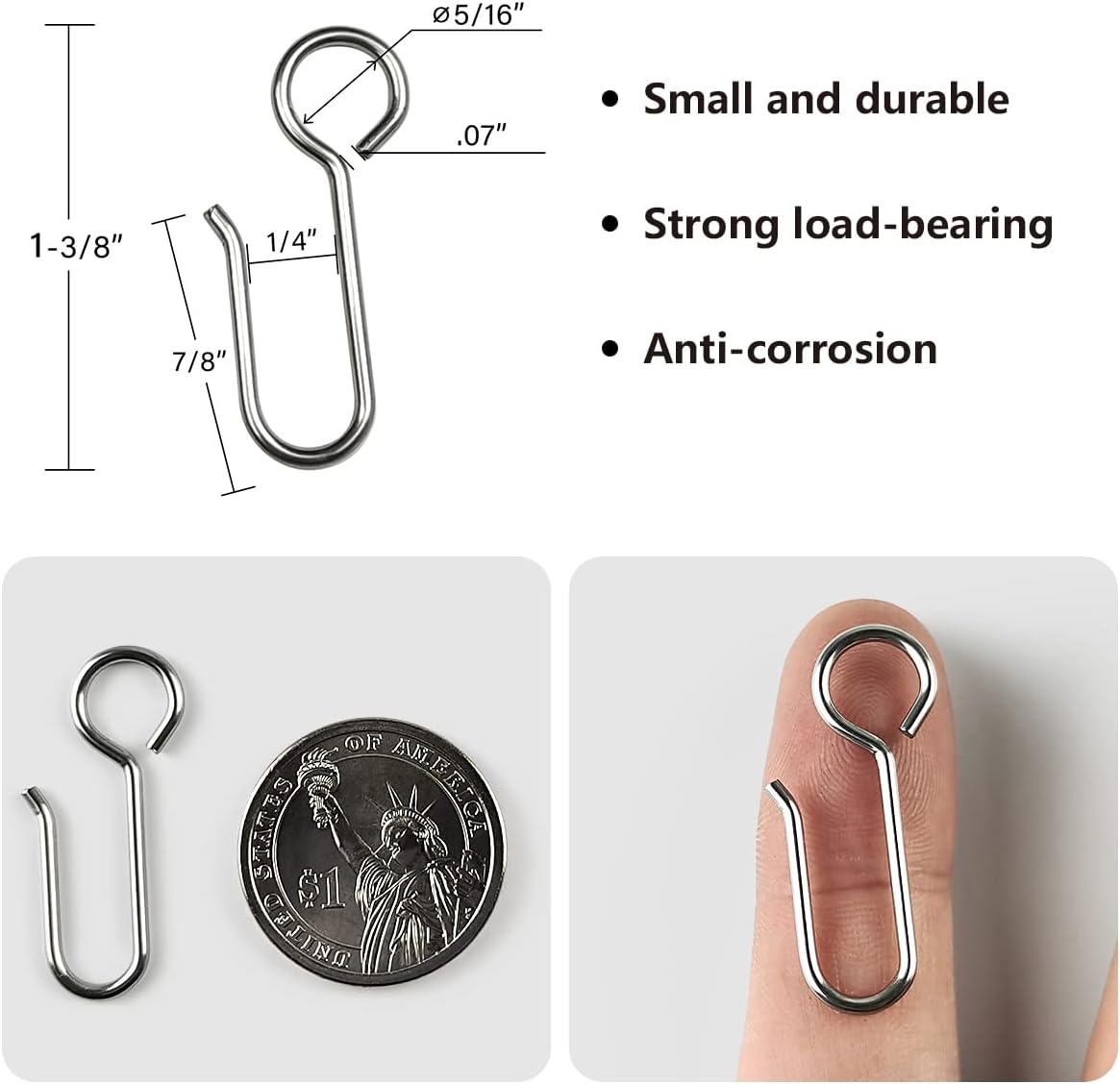 Curtain Track Roller with Hooks (1st-Gen)