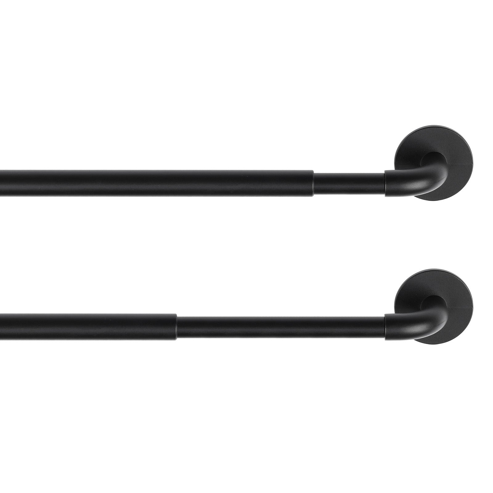 Self-Adhesive Tension Curtain Rod – No Drill, Extends 16” To 35”, For Lightweight Curtains & Sashes