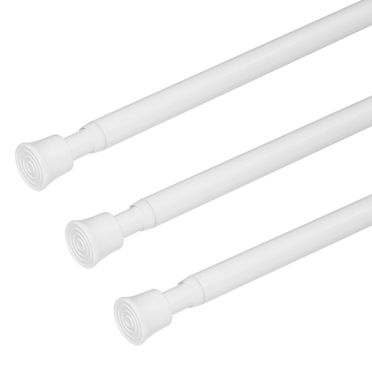 White Spring Tension Rod 3 Sizes