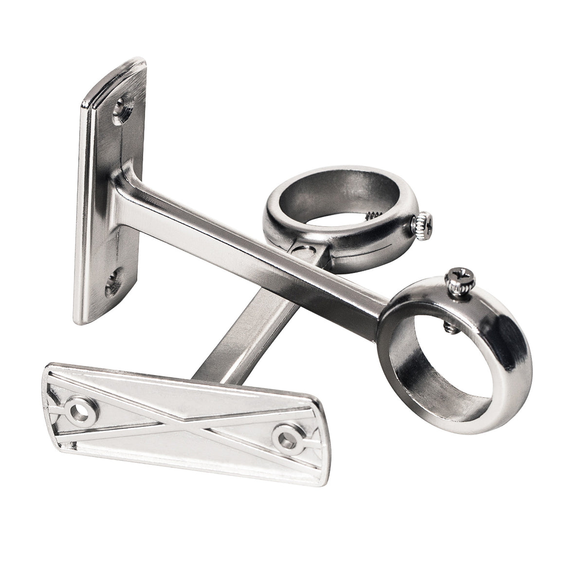 Heavy Duty Ceiling Bracket for Curtain Rod (Silver)