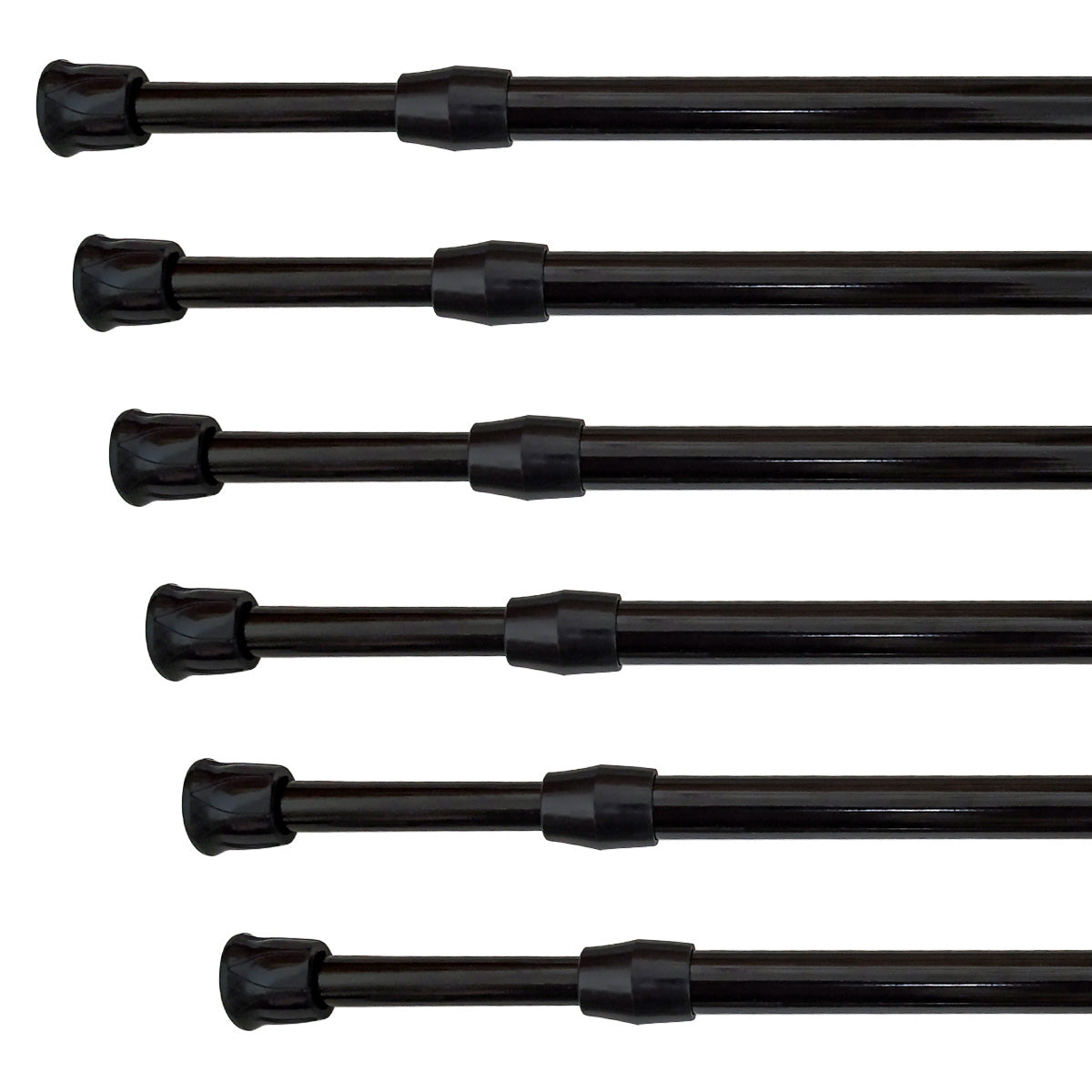 6 Pack Adjustable Tension rod 28-48 Inch