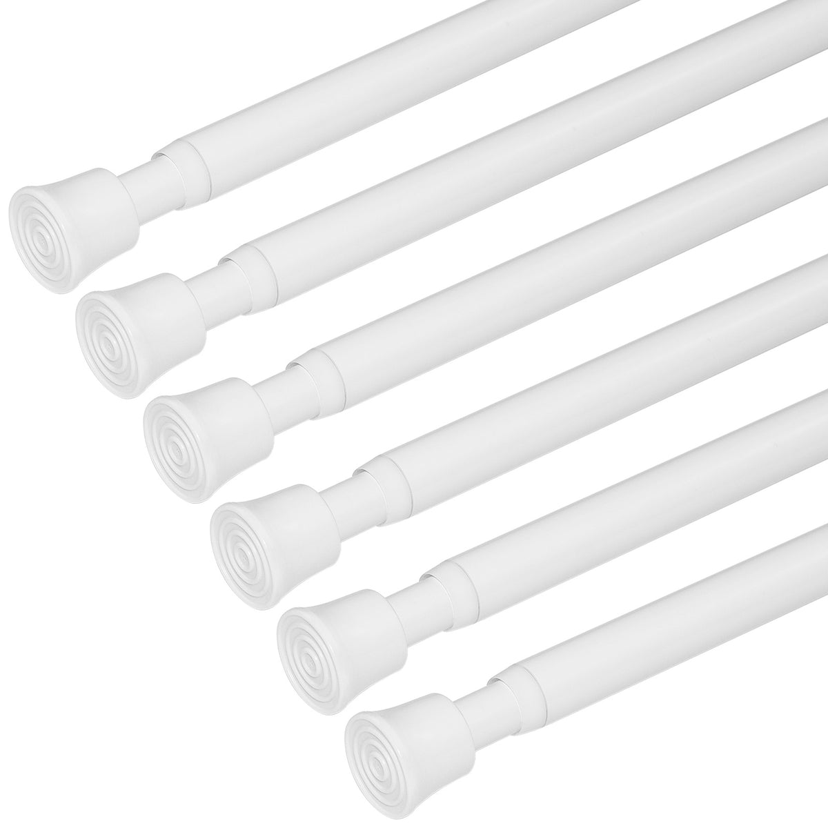 White Spring Tension Rod 3 Sizes