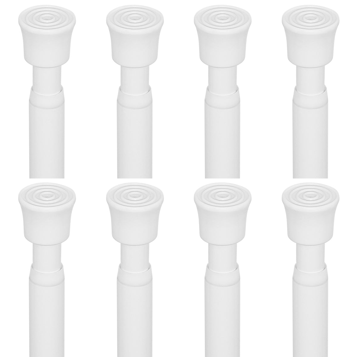 White Spring Tension Rod 3 Sizes