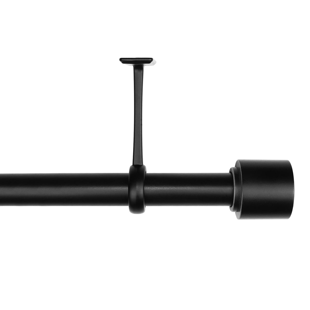 Heavy Duty Ceiling Bracket for Curtain Rod (Black)