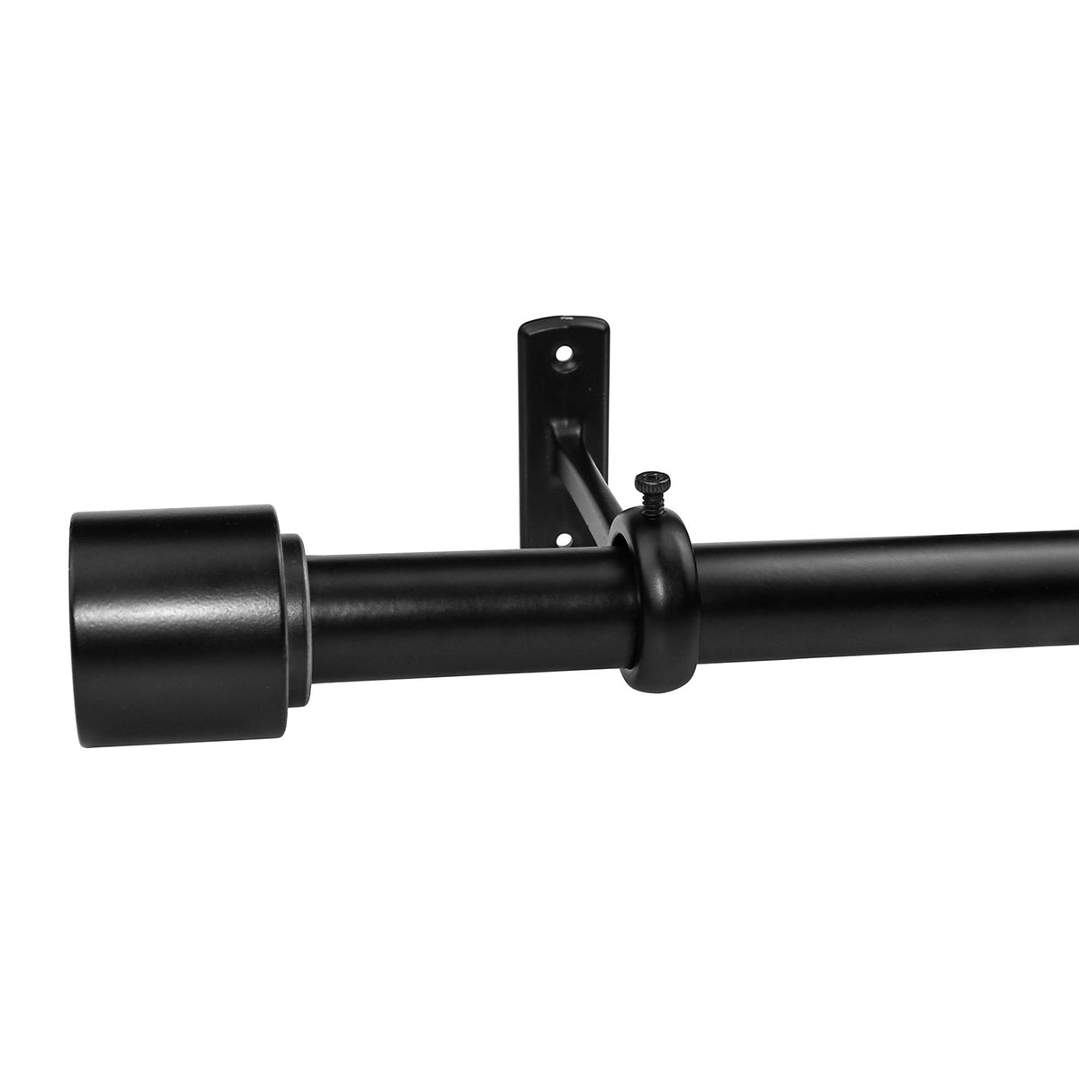 Heavy Duty Ceiling Bracket for Curtain Rod (Black)