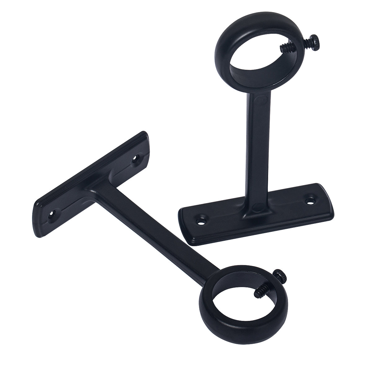 Heavy Duty Ceiling Bracket for Curtain Rod (Black)